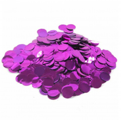Конфетти фольга, Круги, Фуше, 1 см, 100 гр.