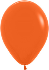 S Шар (10''/25 см) Оранжевый (061), пастель, 100 шт. (110061)