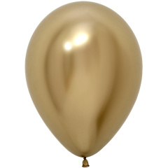 S Шар (12''/30 см) Reflex, Зеркальный блеск, Золото (970), хром, 50 шт. (212970)