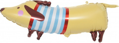 Шар (35''/89 см) Фигура, Таксик в свитере, 1 шт.