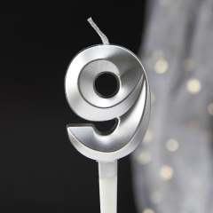 Свеча, 9  грани, Серебро, 1 шт.