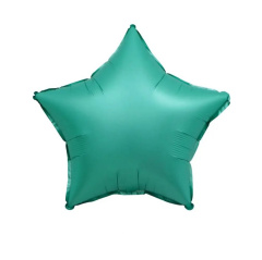 Шар (18"/46 см) Звезда, Сатин, Тифани, 1 шт.