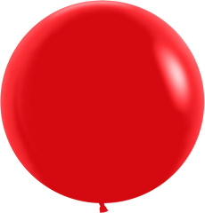 S Шар (36''/91 см) Красный (015), пастель, 10 шт.