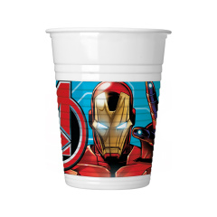 Стаканы пластиковые (200 мл) Мстители, 8 шт.
