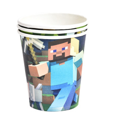 Стаканы (250 мл) Пиксельный герой, 10 шт.