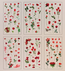 Наклейки декоративные, Розы, 6 шт.