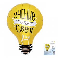 Шар (28"/71 см) Фигура, Лампочка, учение–свет, 1 шт.