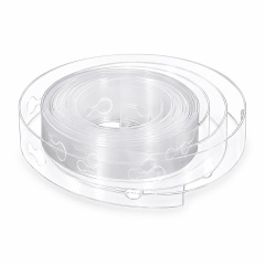 Основа для гирлянды из шаров, с фиксатором, 15 м, Прозрачный, 1 шт.