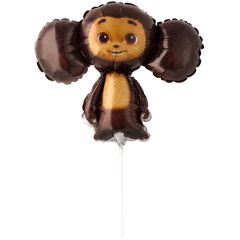 G Шар (16"/41 см) Мини-фигура, Чебурашка, 1 шт.